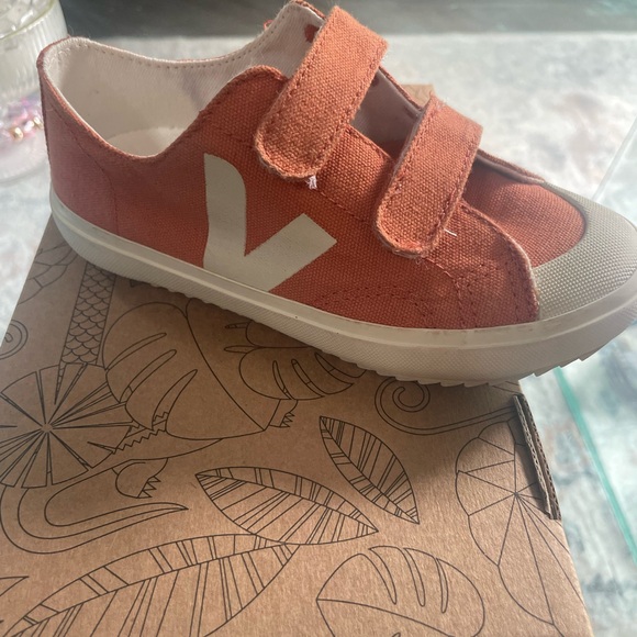 Veja Other - Veja Orange Velcro Sneakers Retro-Inspired Casual